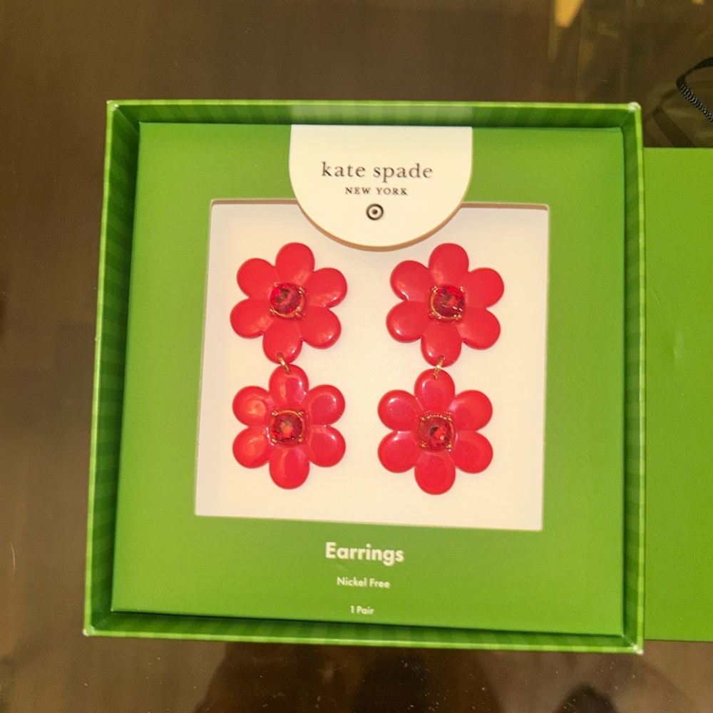 Kate Spade Pink Floral Earrings
